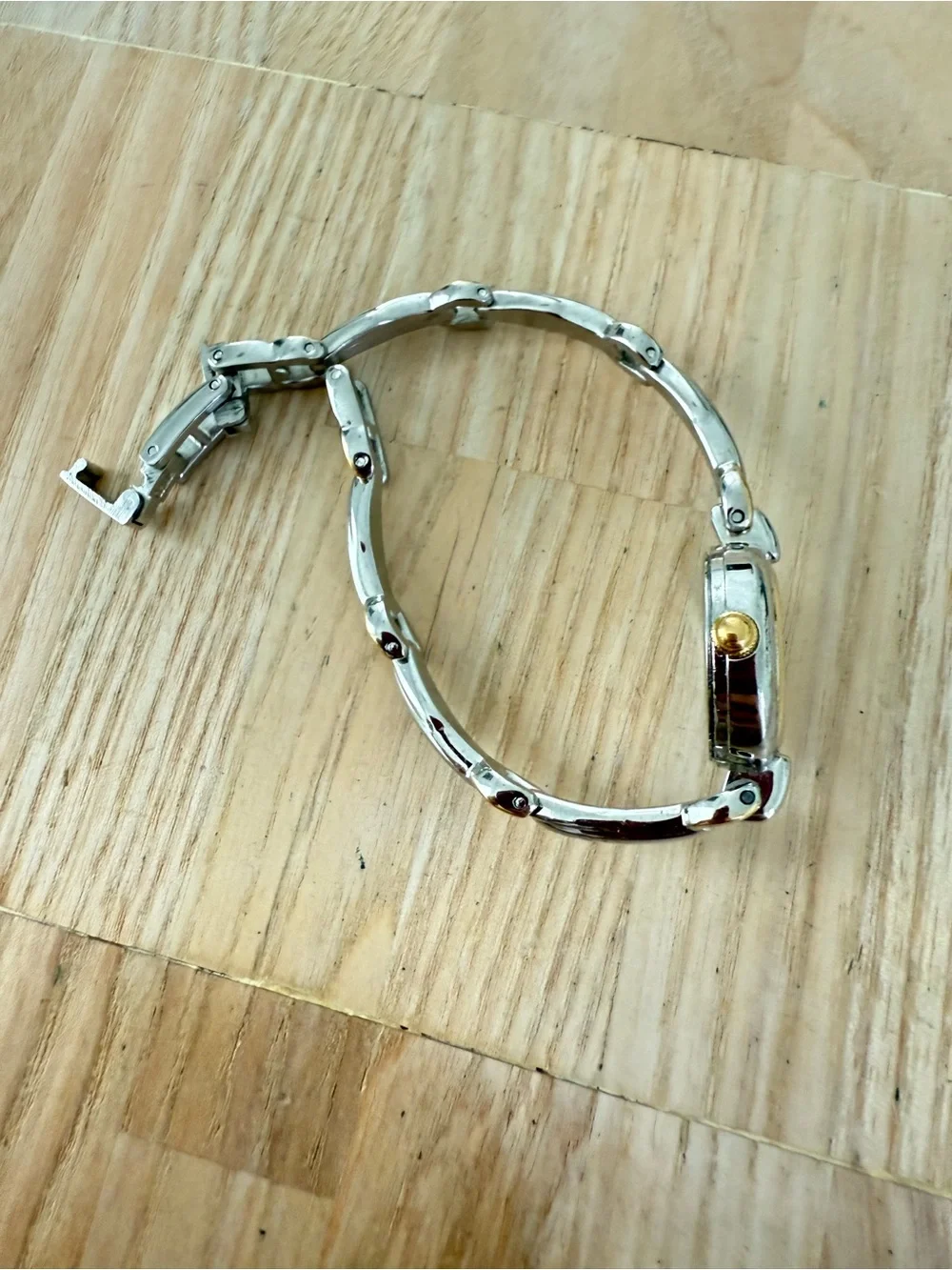 Vintage Anne Klein II ladies two tone dainty watch NEW BATTERY